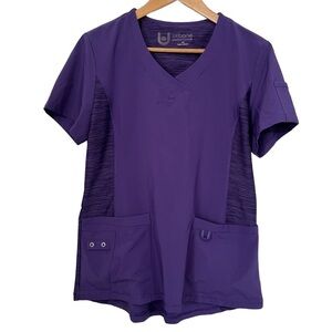 Urbane Performance Purple Scrub Top Size Medium